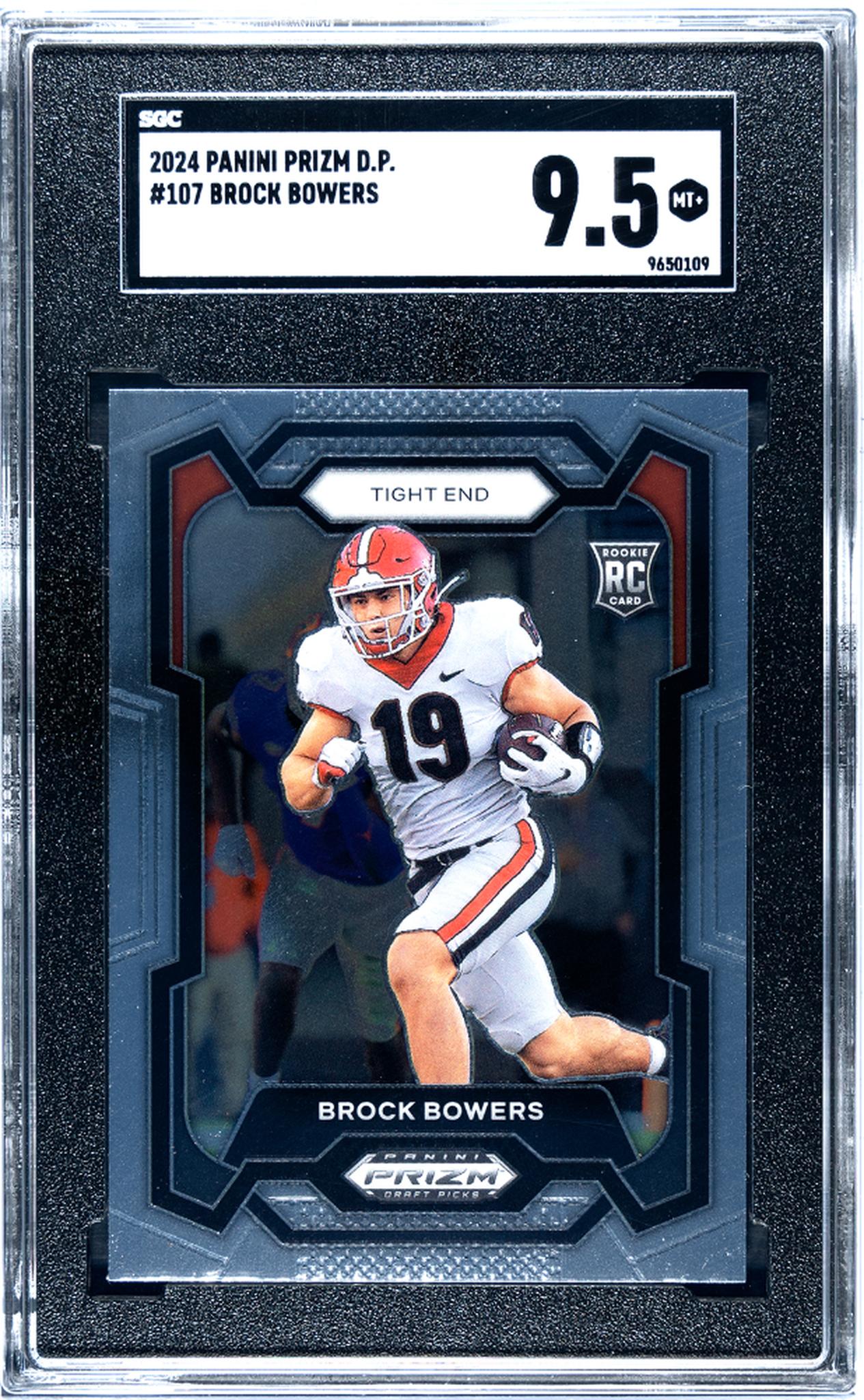 2024 Panini Prizm Draft Picks #107 Brock Bowers SGC 9.5