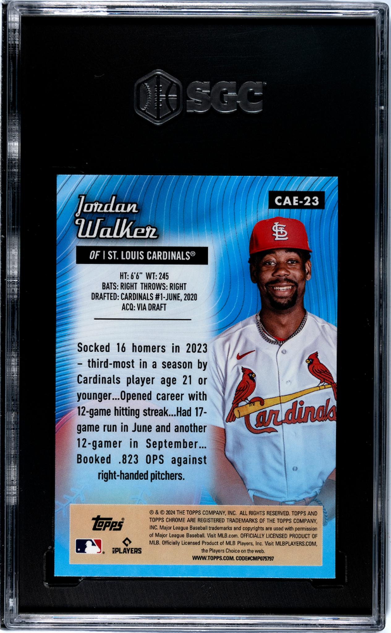 2024 Topps Chrome #CAE-23 Jordan Walker All Etch SGC 10