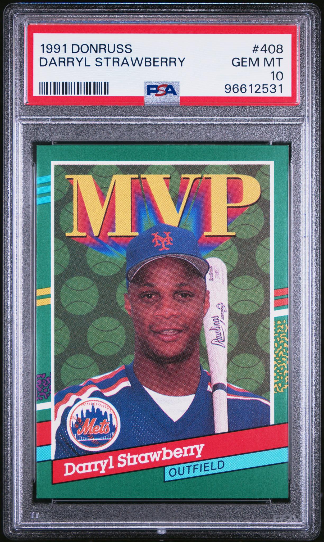 1991 Panini Donruss Darryl Strawberry #408 PSA 10