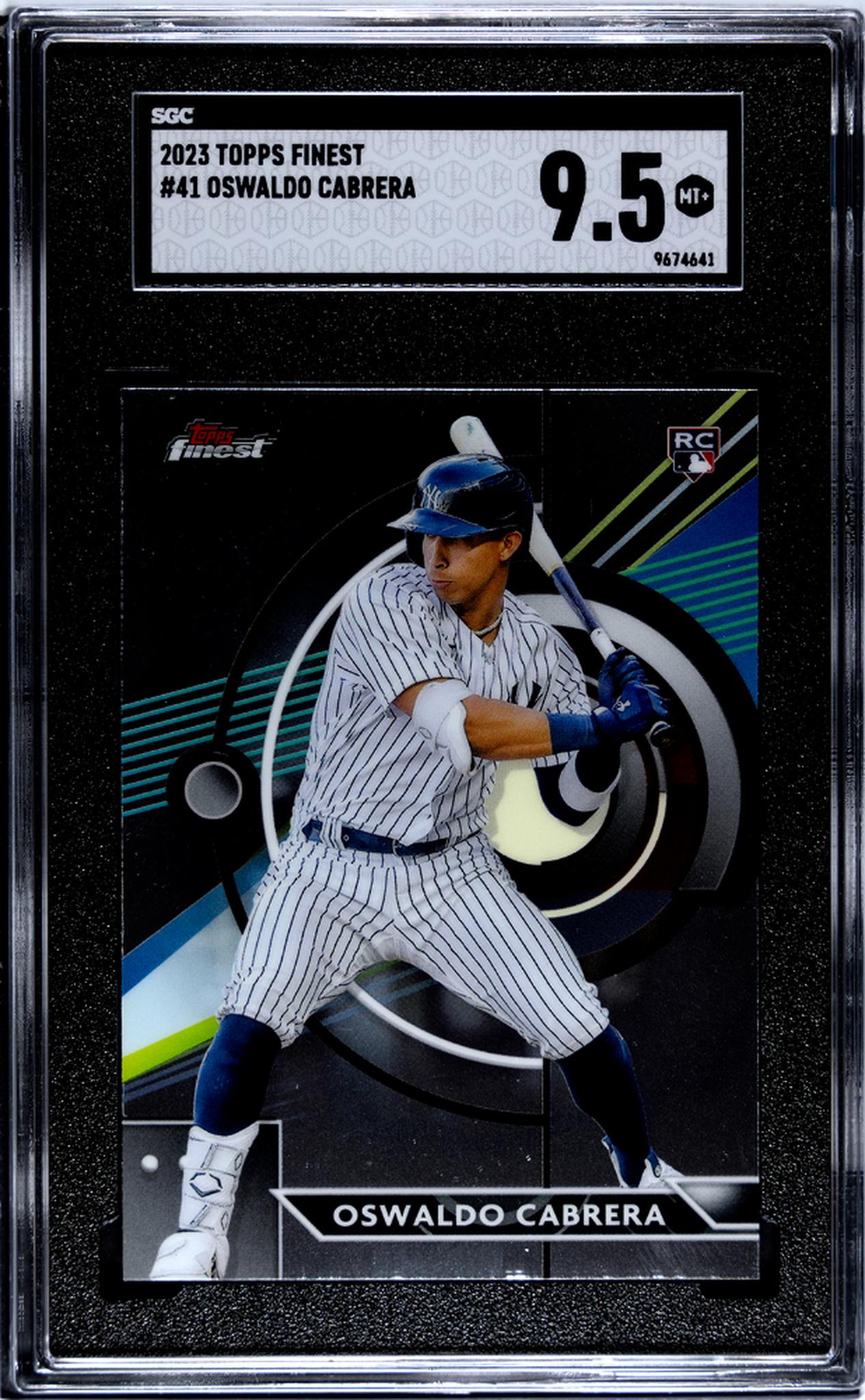 2023 Topps Finest Oswaldo Cabrera #41 RC SGC 9.5