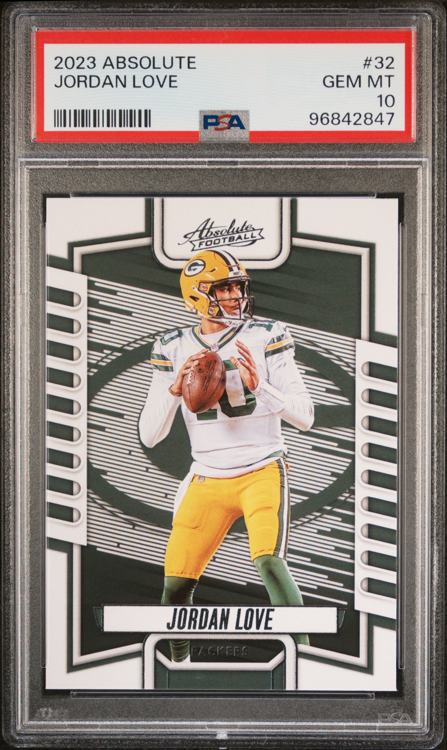2023 Panini Absolute Football Jordan Love #32 PSA 10