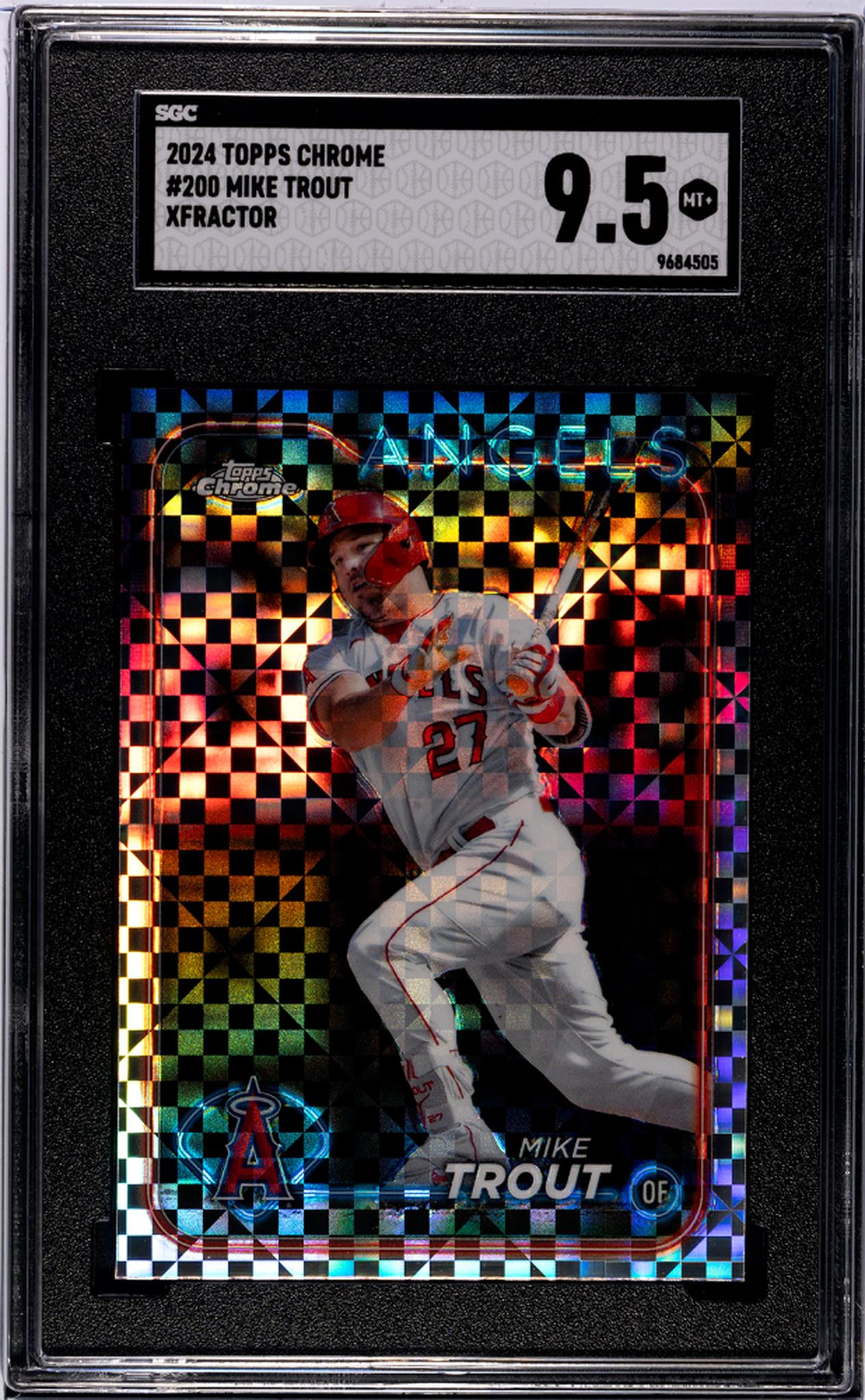 2024 Topps Chrome #200 Mike Trout Xfractor SGC 9.5