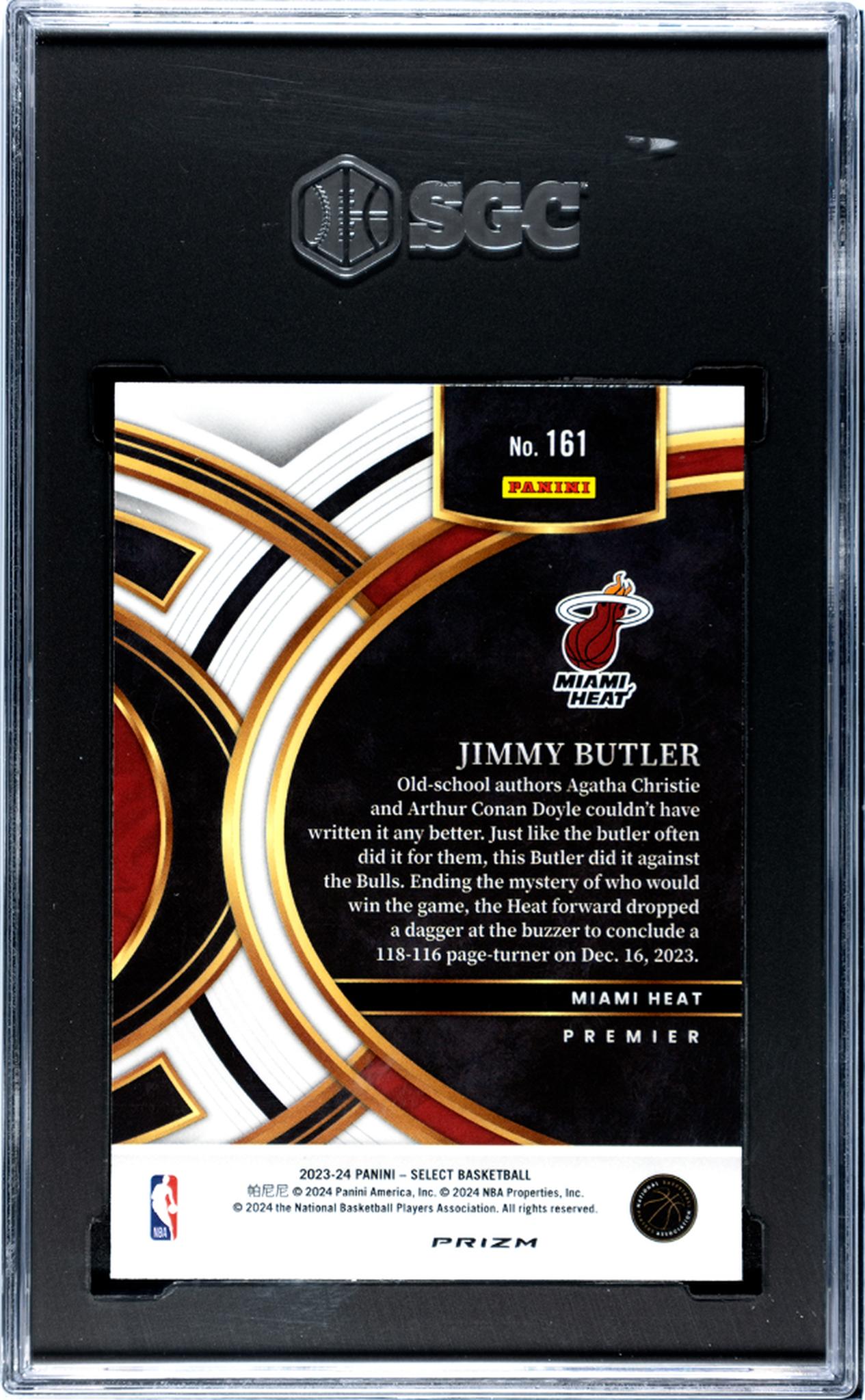 2023-24 Panini Select Scope Prizm Jimmy Butler #161 SGC 9.5