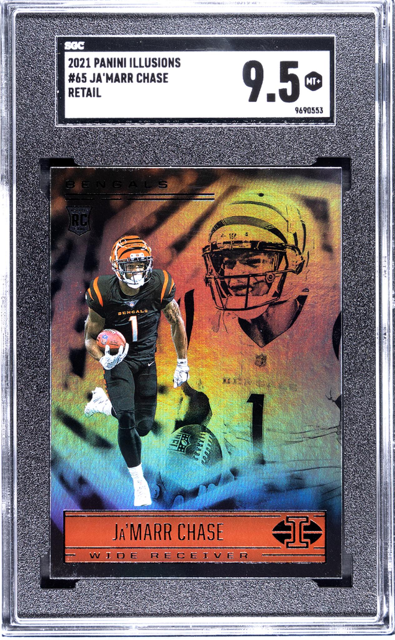 2021 Panini Illusions #65 Ja'Marr Chase Retail SGC 9.5