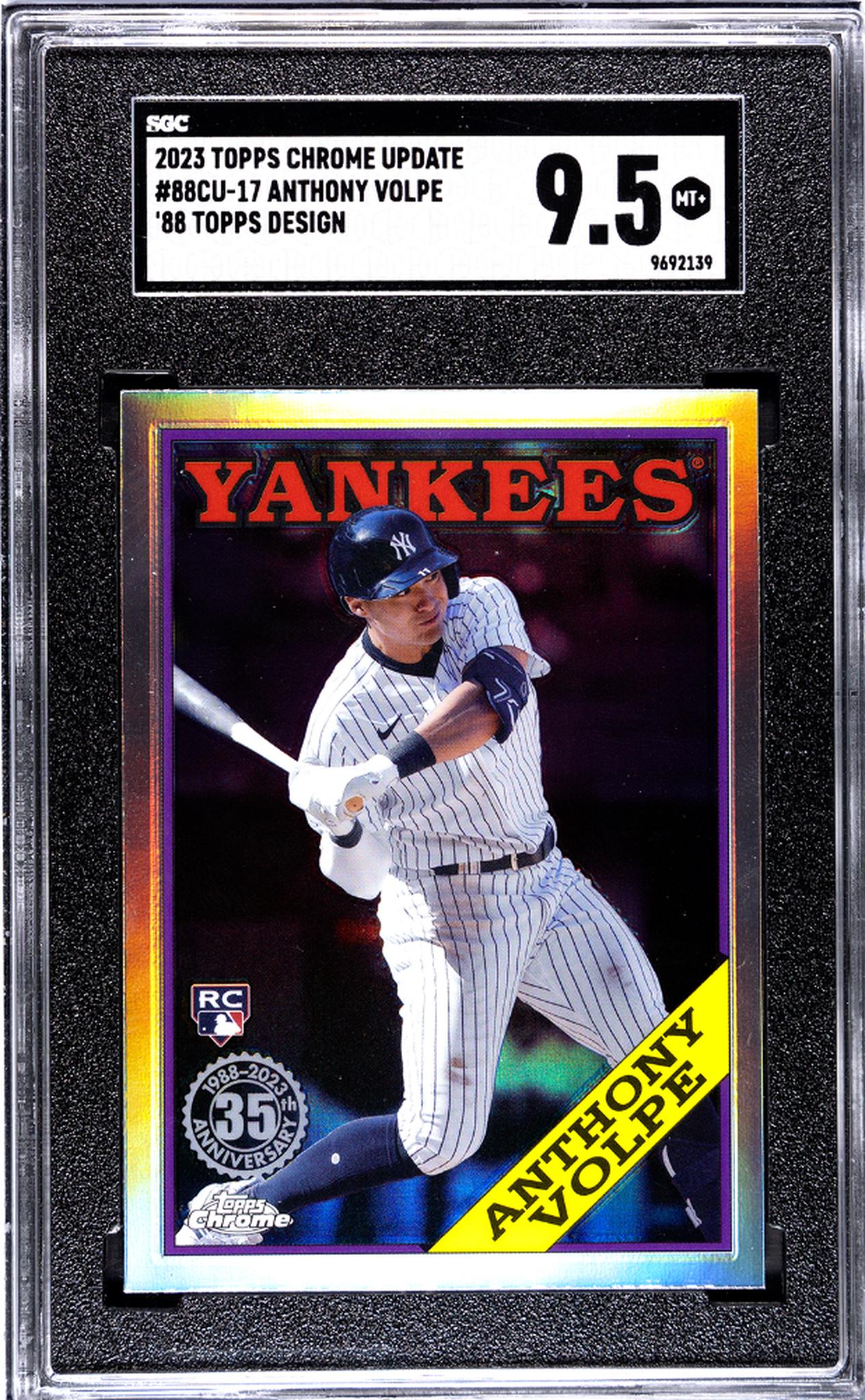 2023 Topps Chrome Update #88CU-17 Anthony Volpe 88 SGC 9.5