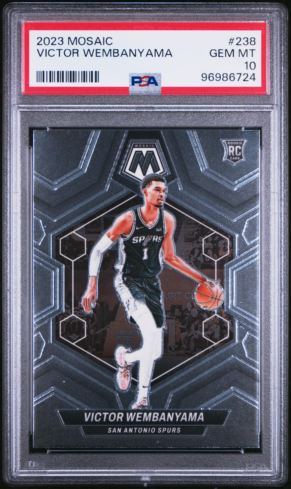 2023 Panini Mosaic Victor Wembanyama #238 PSA 10