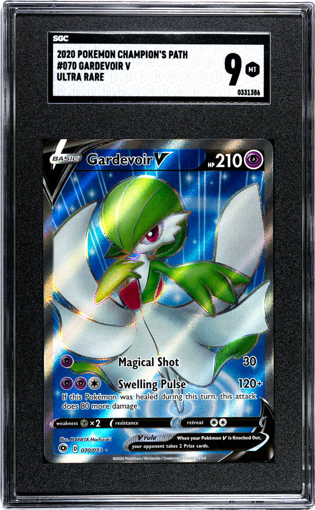 2020 Pokemon Sword and Shield Champion's Path Gardevoir V #70 SGC 9