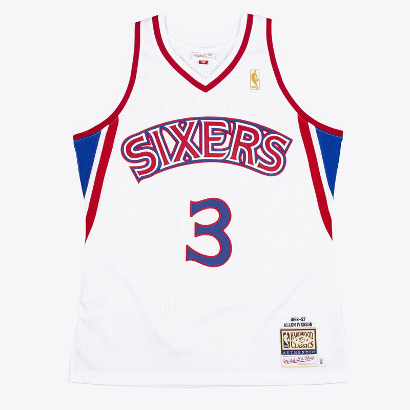 Mitchell & Ness Allen Iverson White Philadelphia 76ers 1996/97 Authentic Jersey