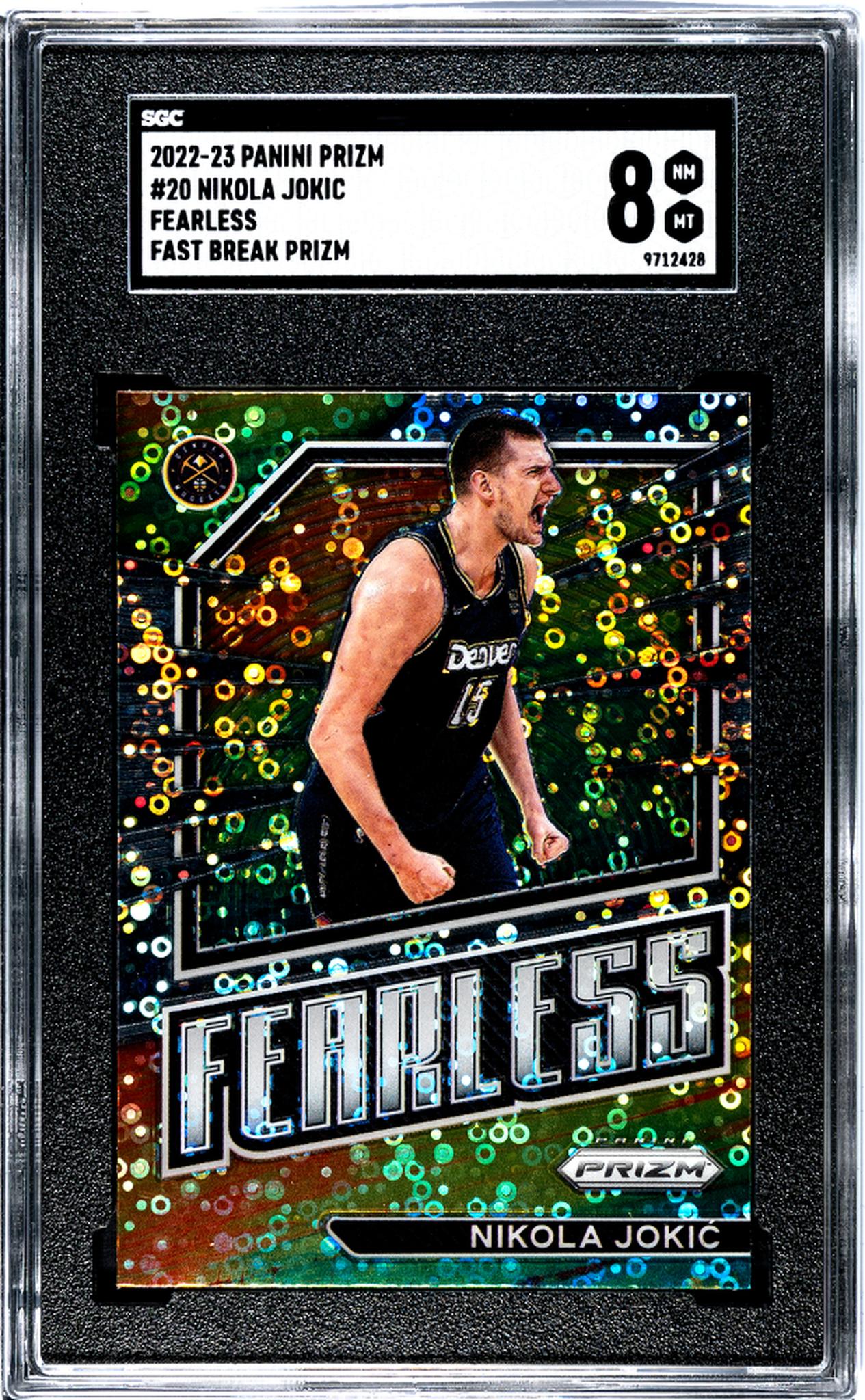 2022 Prizm #20 Nikola Jokic Fearless SGC 8