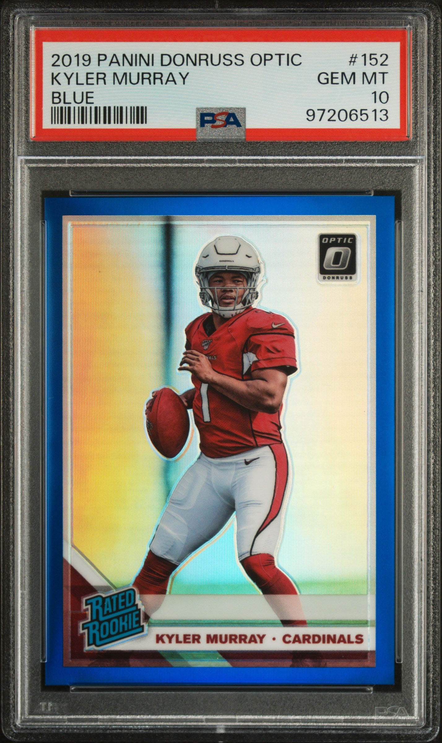 2019 Panini Donruss Optic Blue Kyler Murray #152 RC /150 PSA 10