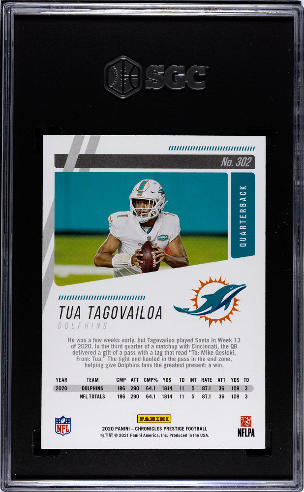 2020 Panini Chronicles #302 Tua Tagovailoa Prestige SGC 9