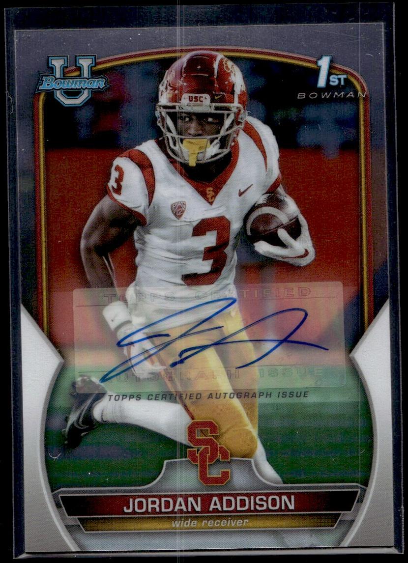 2022 Bowman Chrome #36 Jordan Addison Auto USC