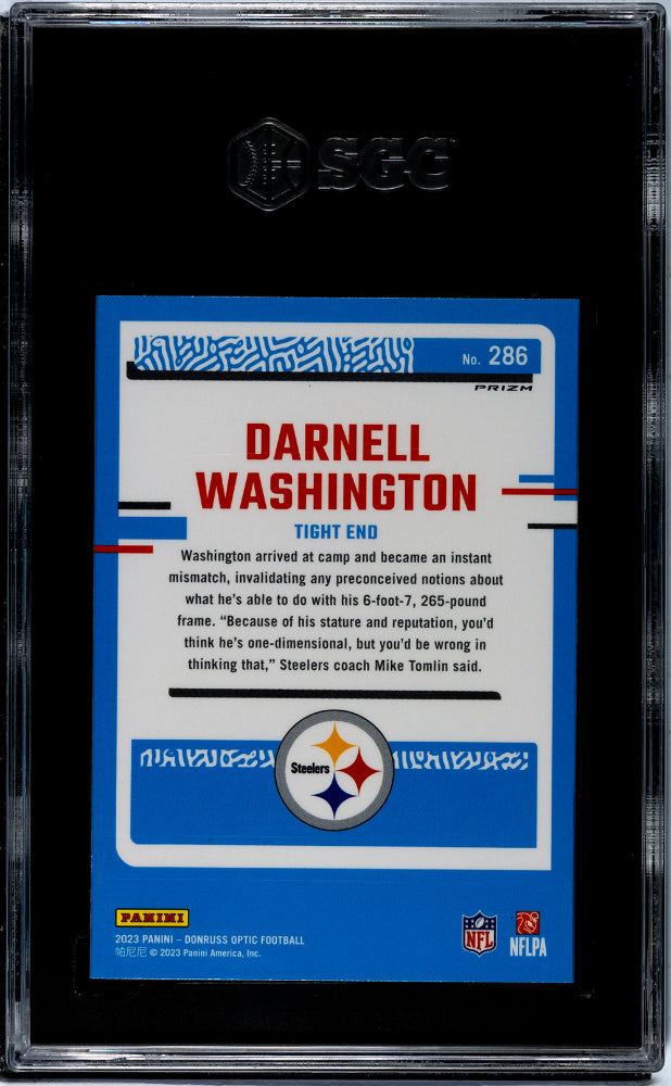 2023 Donruss Optic #286 Darnell Washington Holo Prizm SGC 9.5