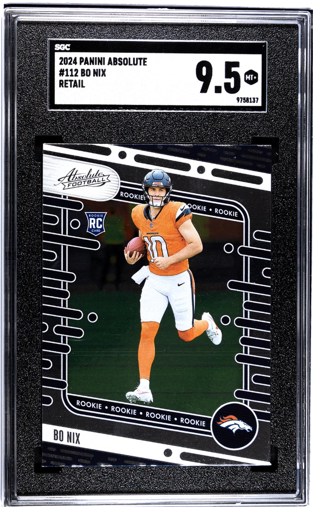 2024 Panini Absolute #112 Bo Nix Retail SGC 9.5