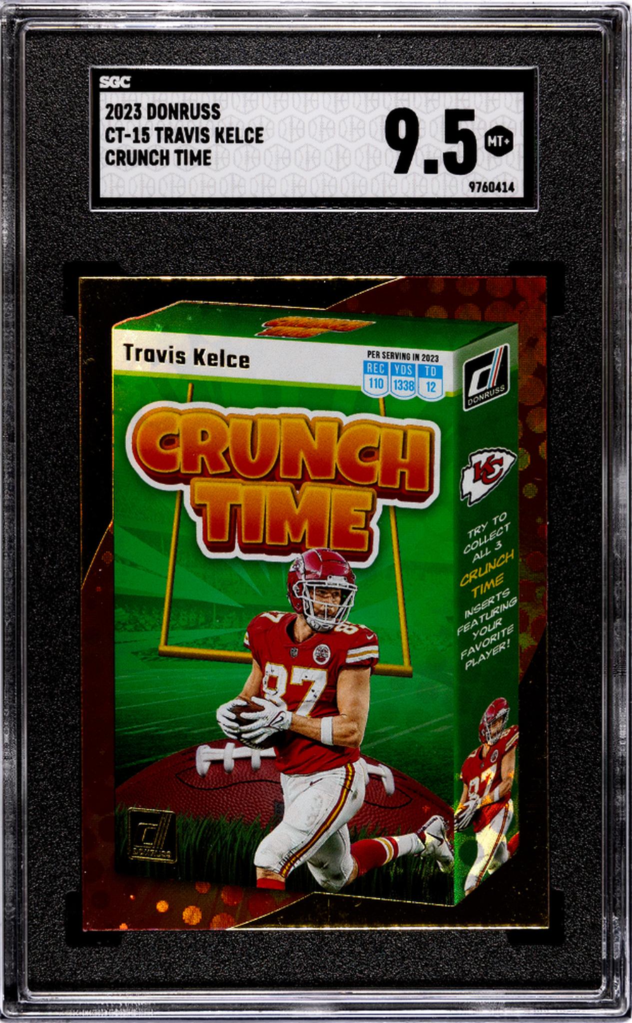 2023 Panini Donruss #CT-15 Travis Kelce Crunch Time SGC 9.5 Mint+ Chiefs