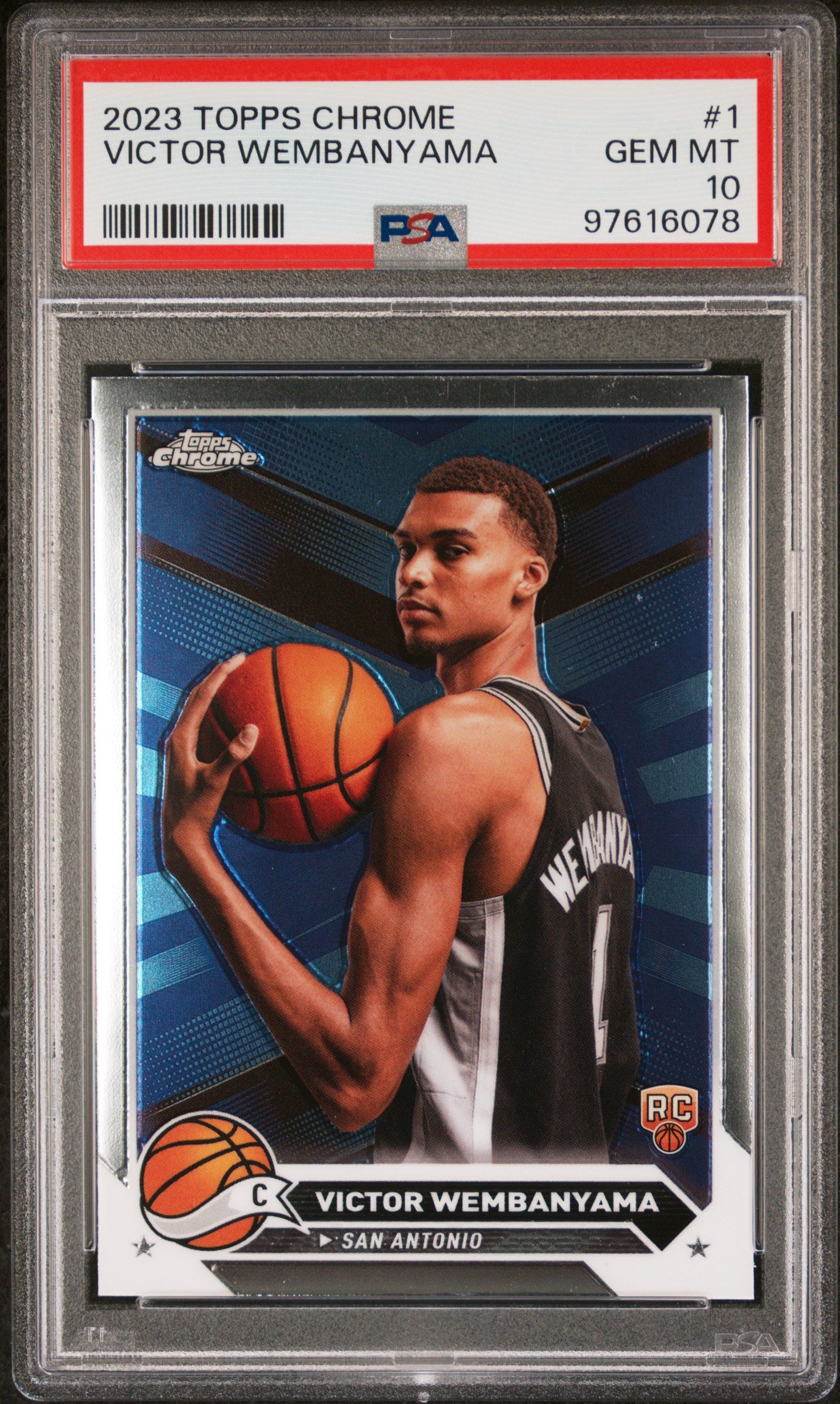 2023 Topps Chrome Victor Wembanyama #1 PSA 10