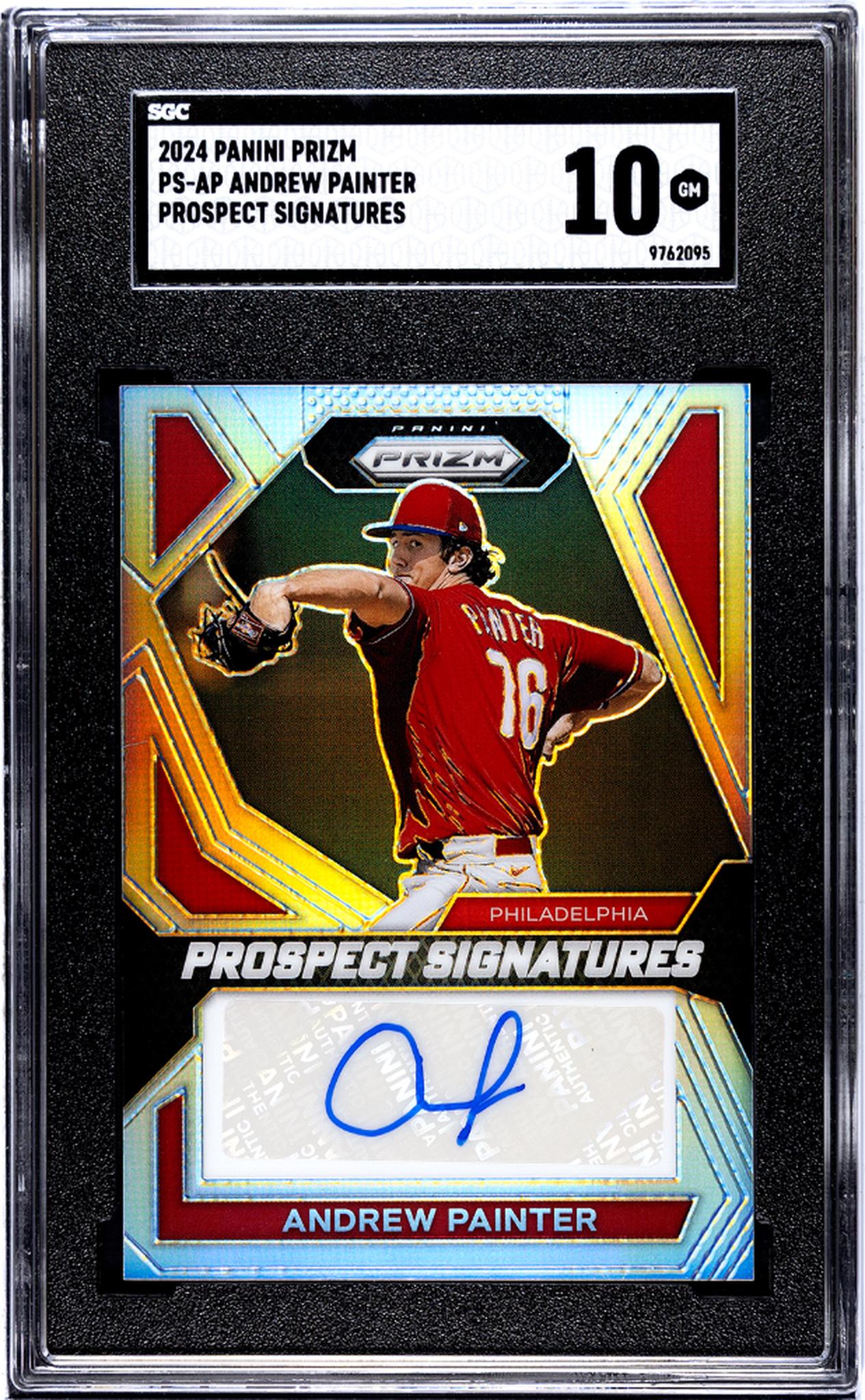 2024 Panini Prizm #PS-AP Andrew Painter Prospect Sigs. SGC 10