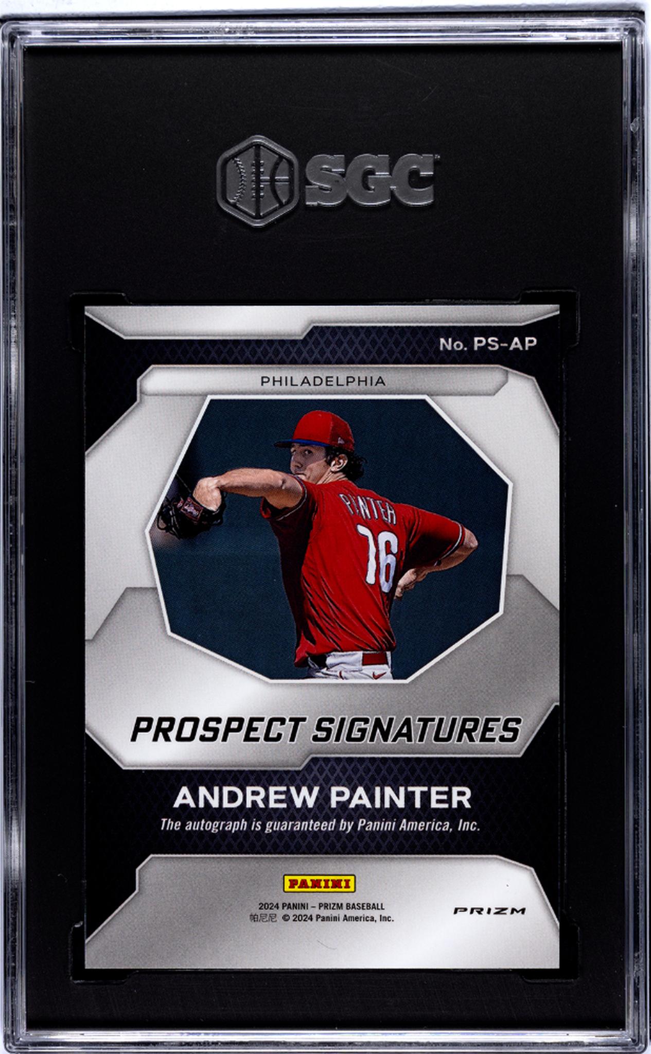 2024 Panini Prizm #PS-AP Andrew Painter Prospect Sigs. SGC 10