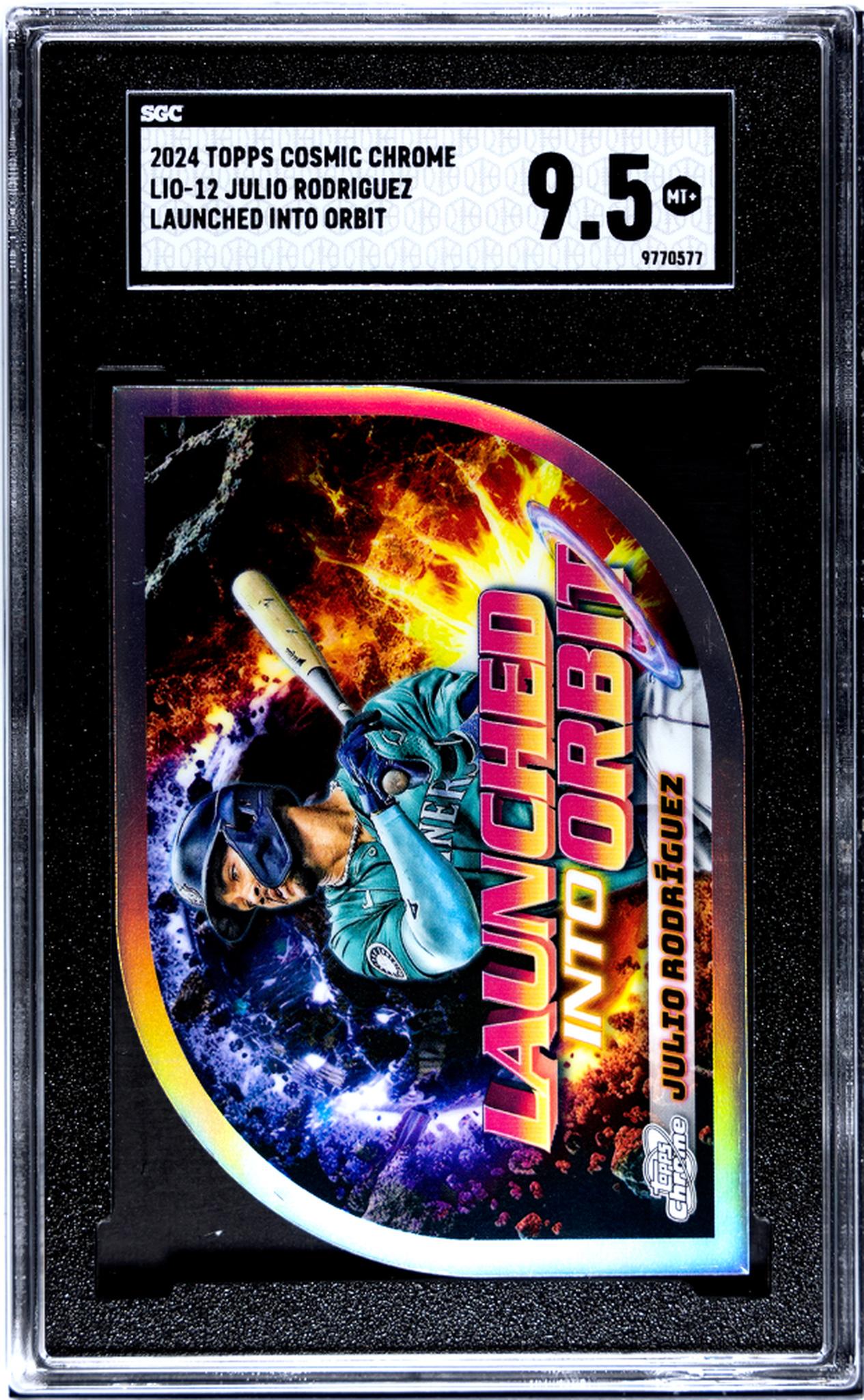 2024 Topps Cosmic Chrome Launched Into Orbit Julio Rodriguez #LIO-12 SGC 9.5