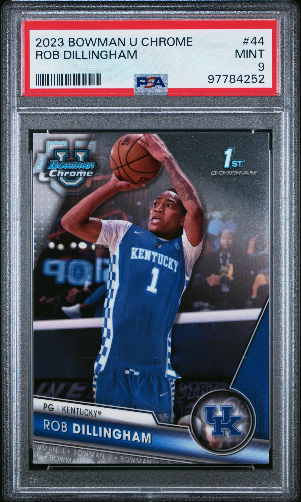 2023 Bowman U Chrome Rob Dillingham #44 PSA 9