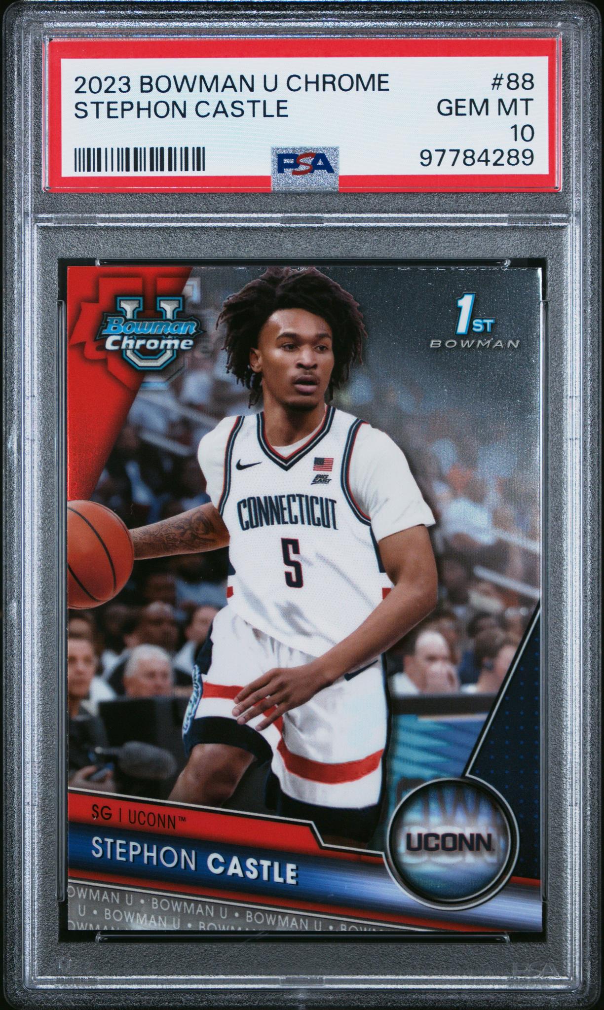 2023 Bowman University Chrome Stephon Castle #88 PSA 10