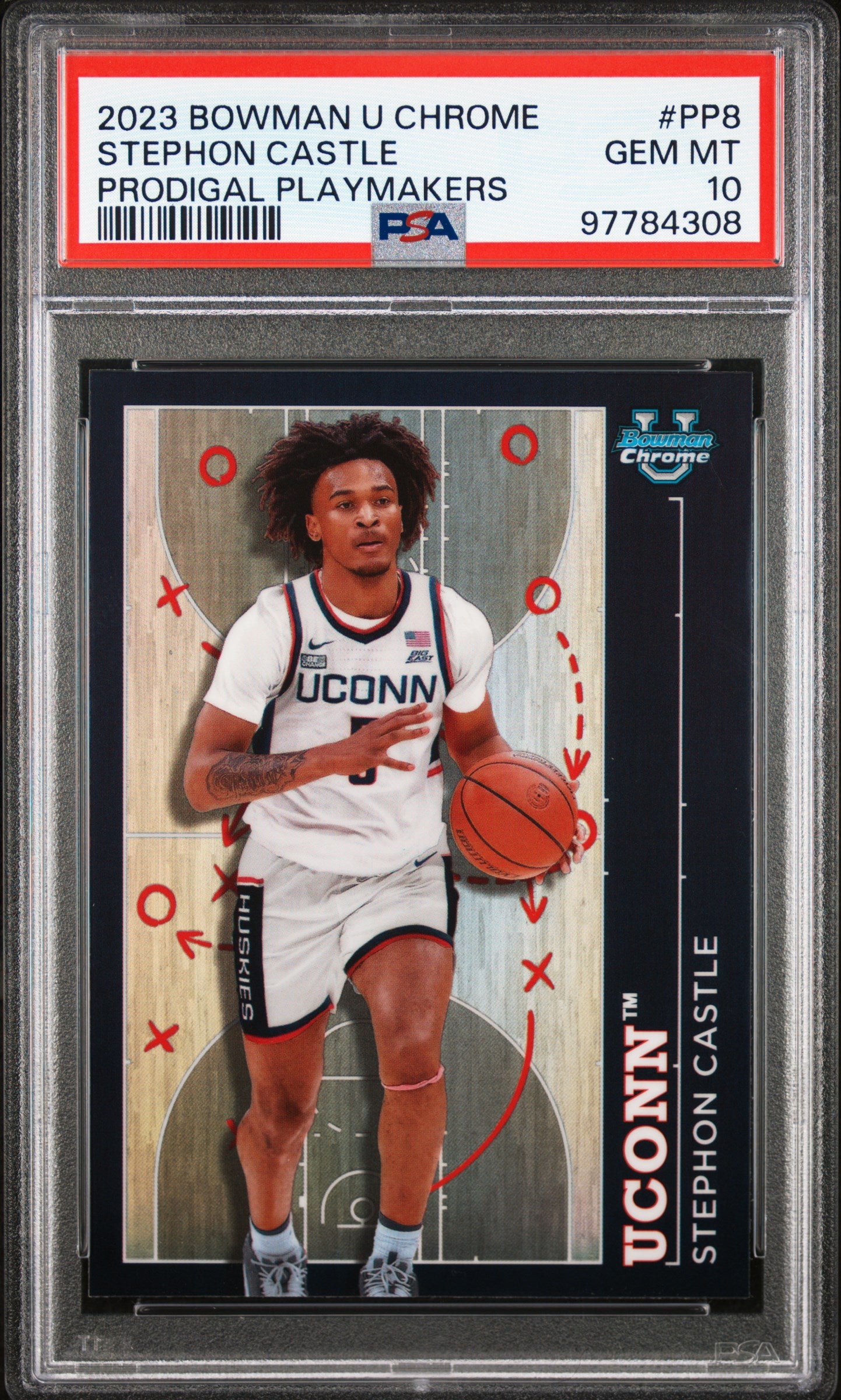 2023 Bowman University Chrome Prodigal Playmakers Stephon Castle #PP8 PSA 10