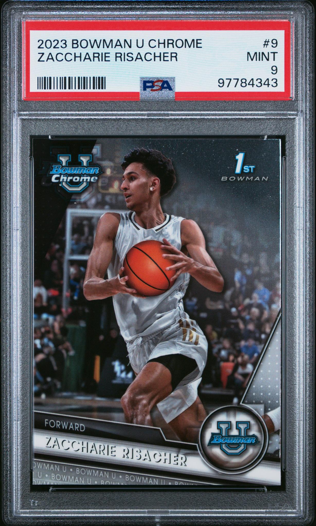 2023 Bowman U Chrome Zaccharie Risacher #9 PSA 9