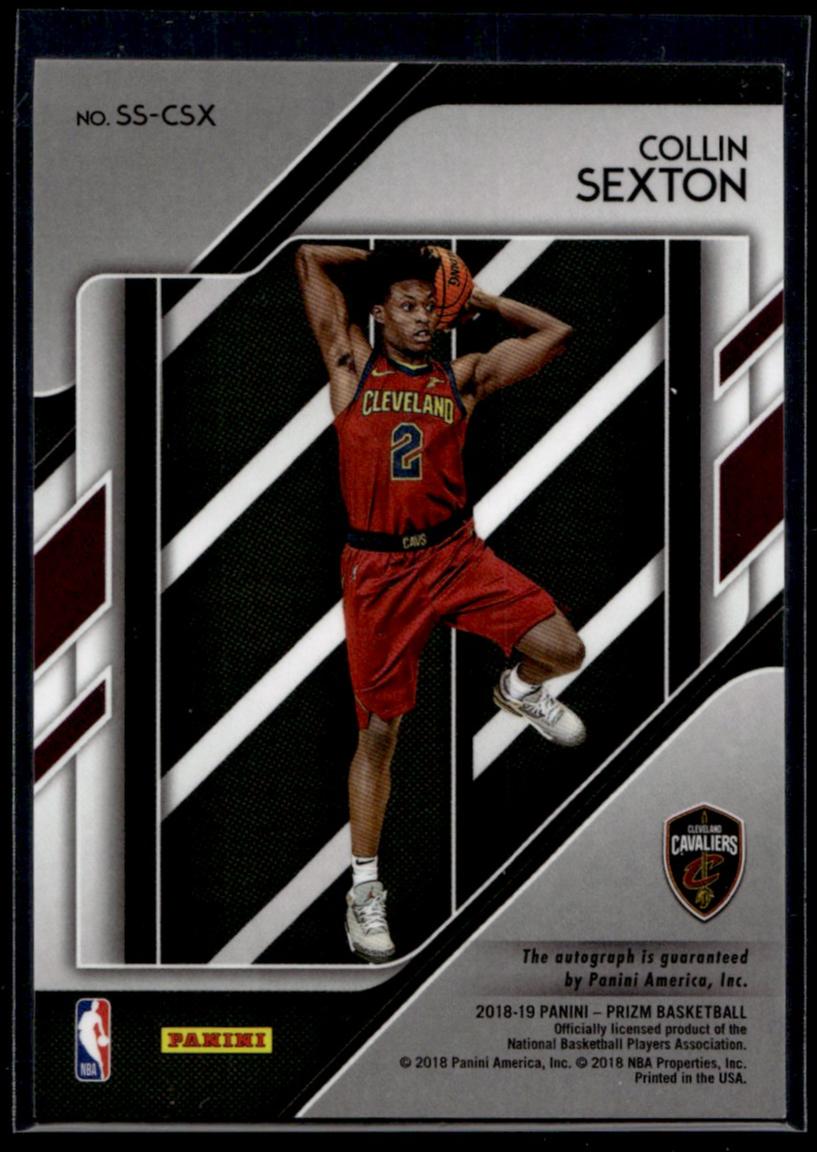 2018 Panini Prizm Collin Sexton Sensational Signatures Rookie Auto 