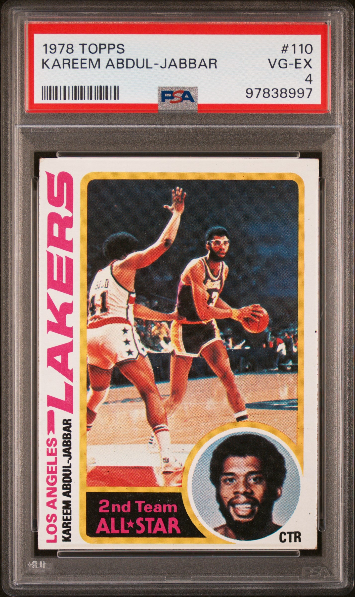 1978 Topps All-Star Kareem Abdul-Jabbar #110 PSA 4