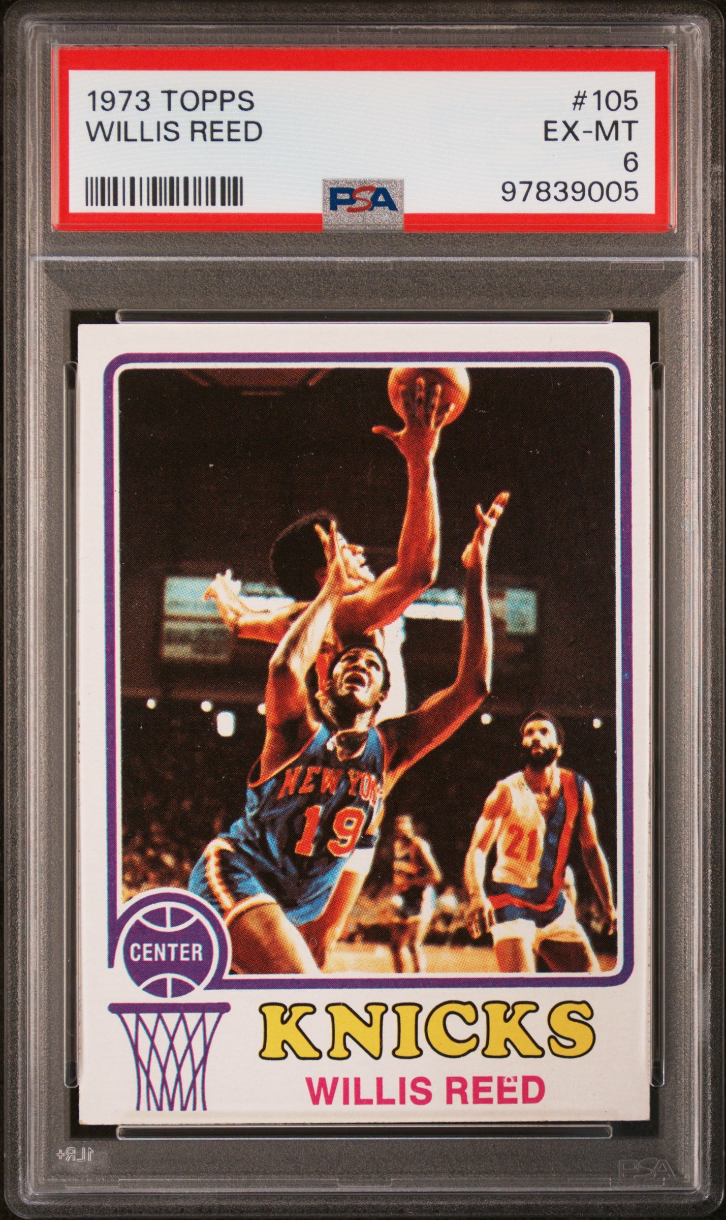 1973 Topps Willis Reed #105 PSA 6