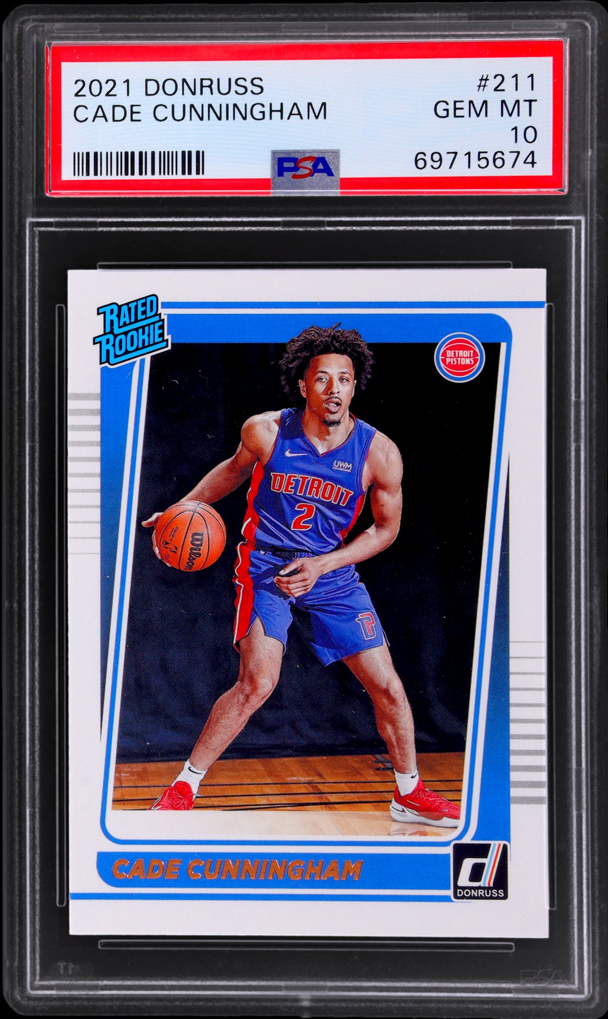 2021 Donruss #211 Cade Cunningham PSA 10