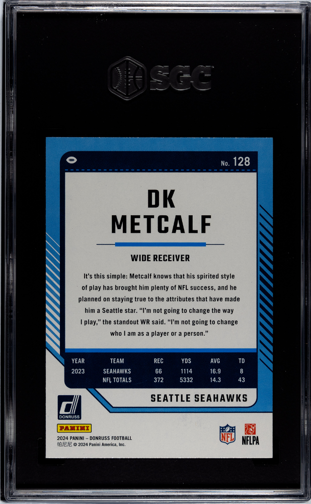 2024 Donruss #128 Dk Metcalf SGC 10