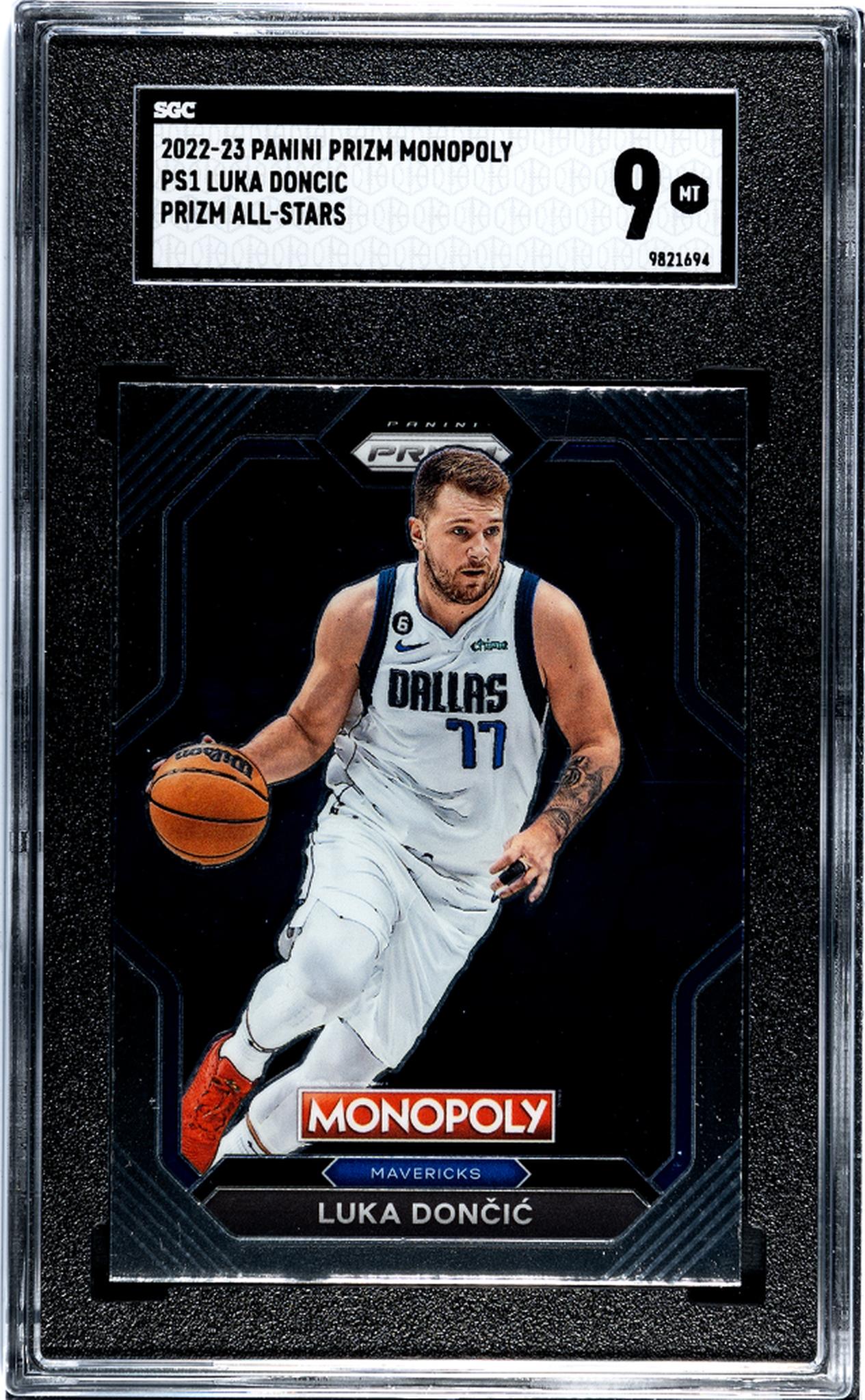 2022 Panini Prizm Monopoly Luka Dončić #PS1 Prizm All-Stars SGC 9