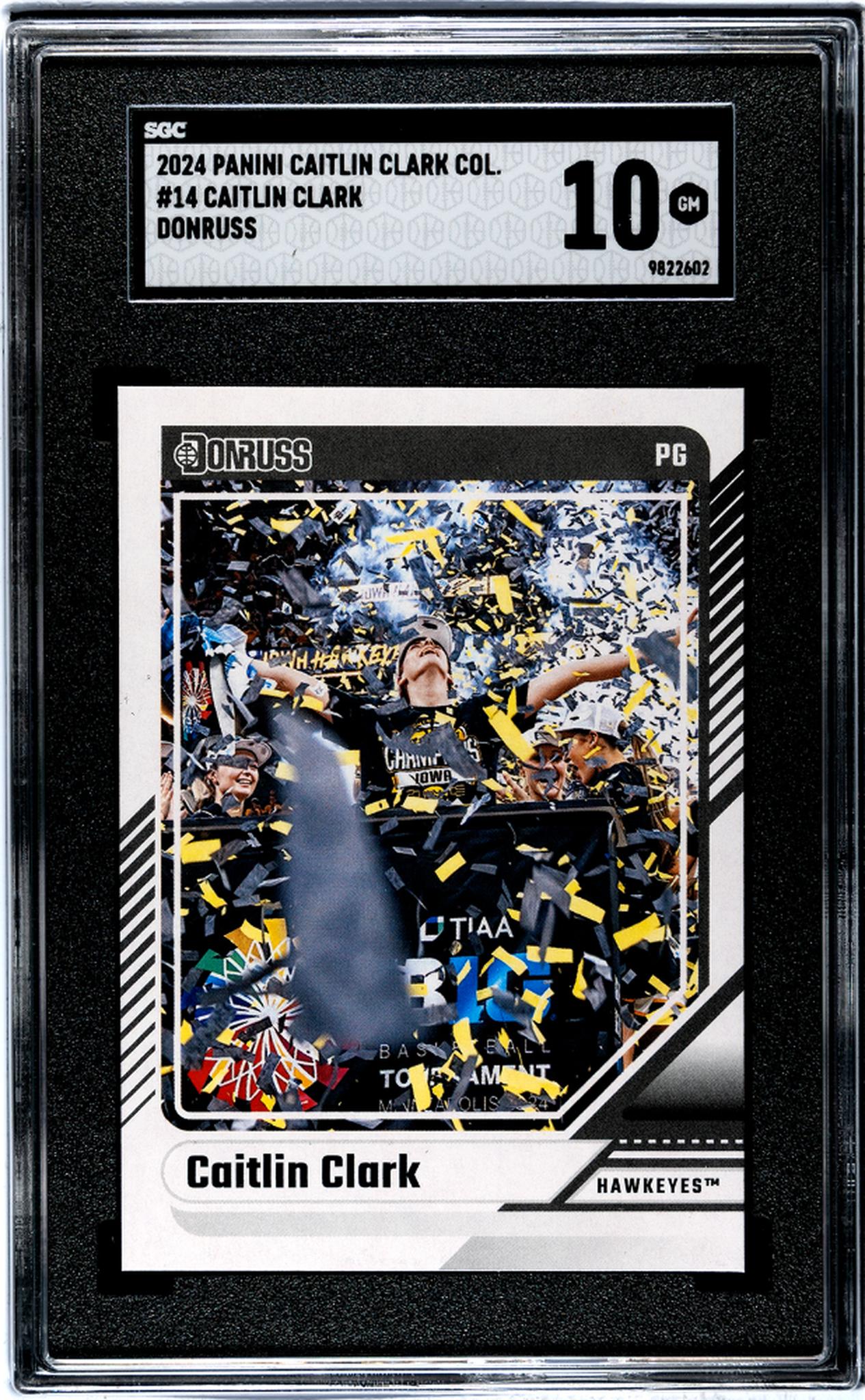 2024 Panini Caitlin Clark Collection Donruss Caitlin Clark #14 SGC 10