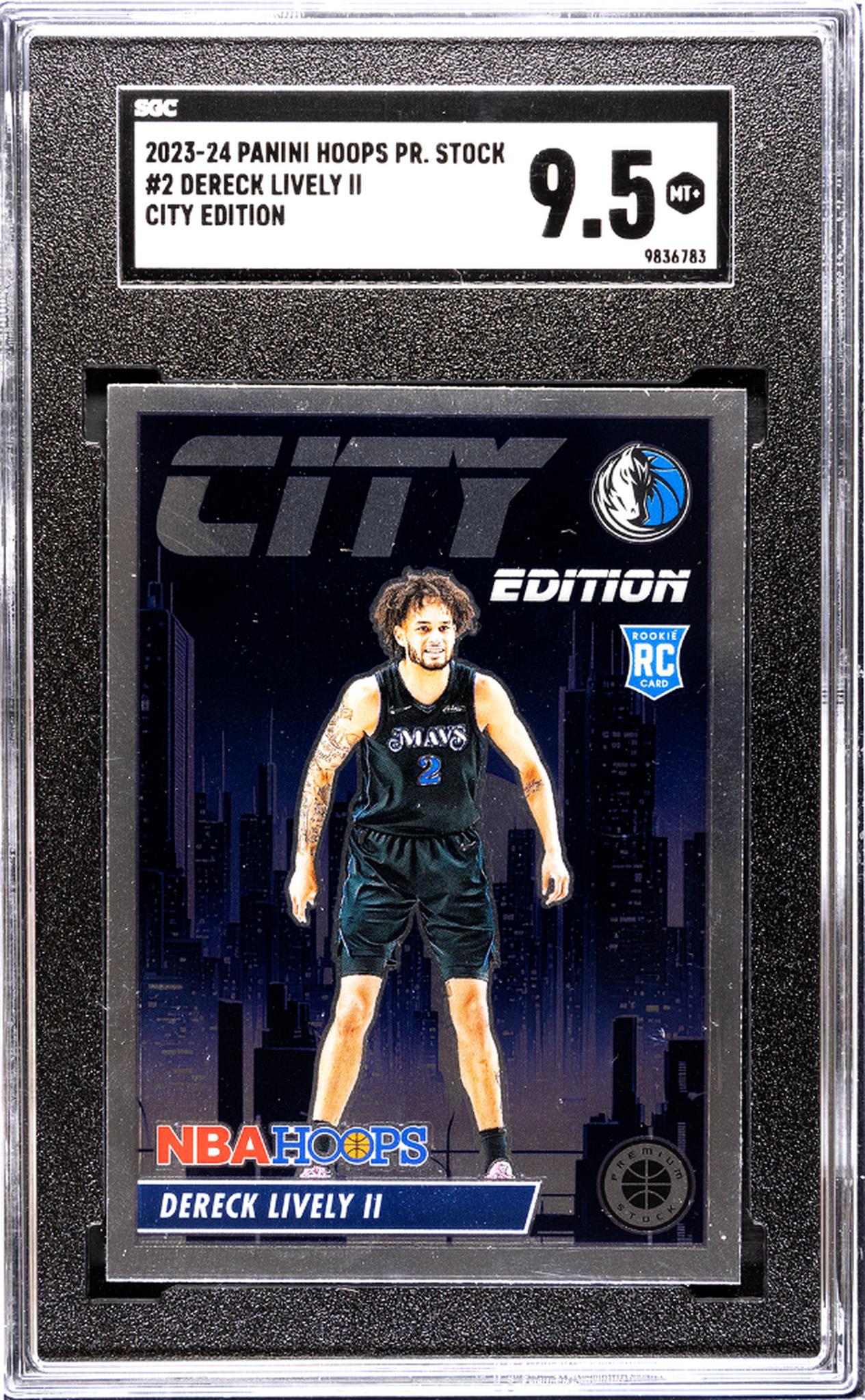 2023 Panini Hoops City Edition Dereck Lively II #2 RC SGC 9.5