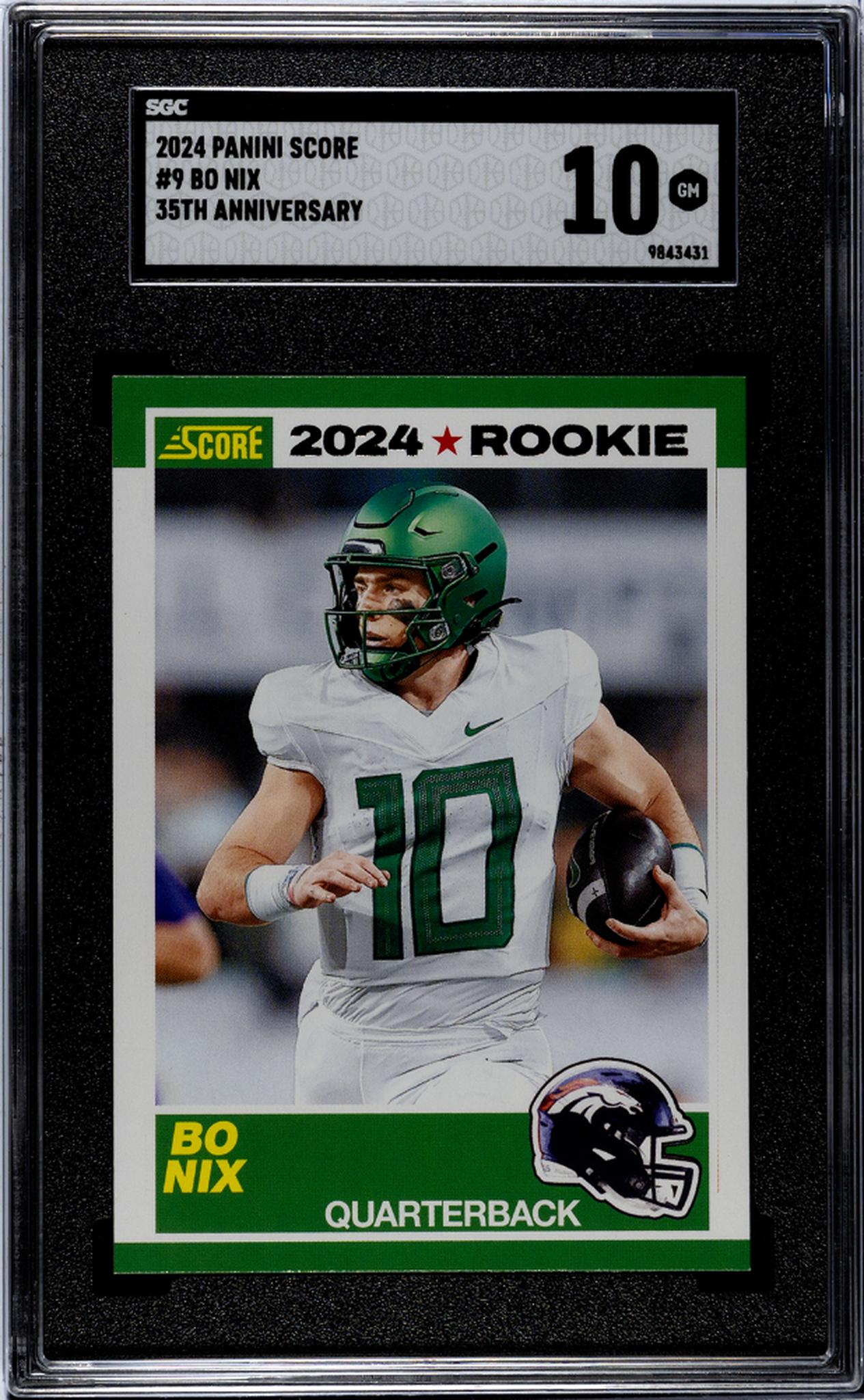 2024 Score #9 Bo Nix 35th Anniversary SGC 10