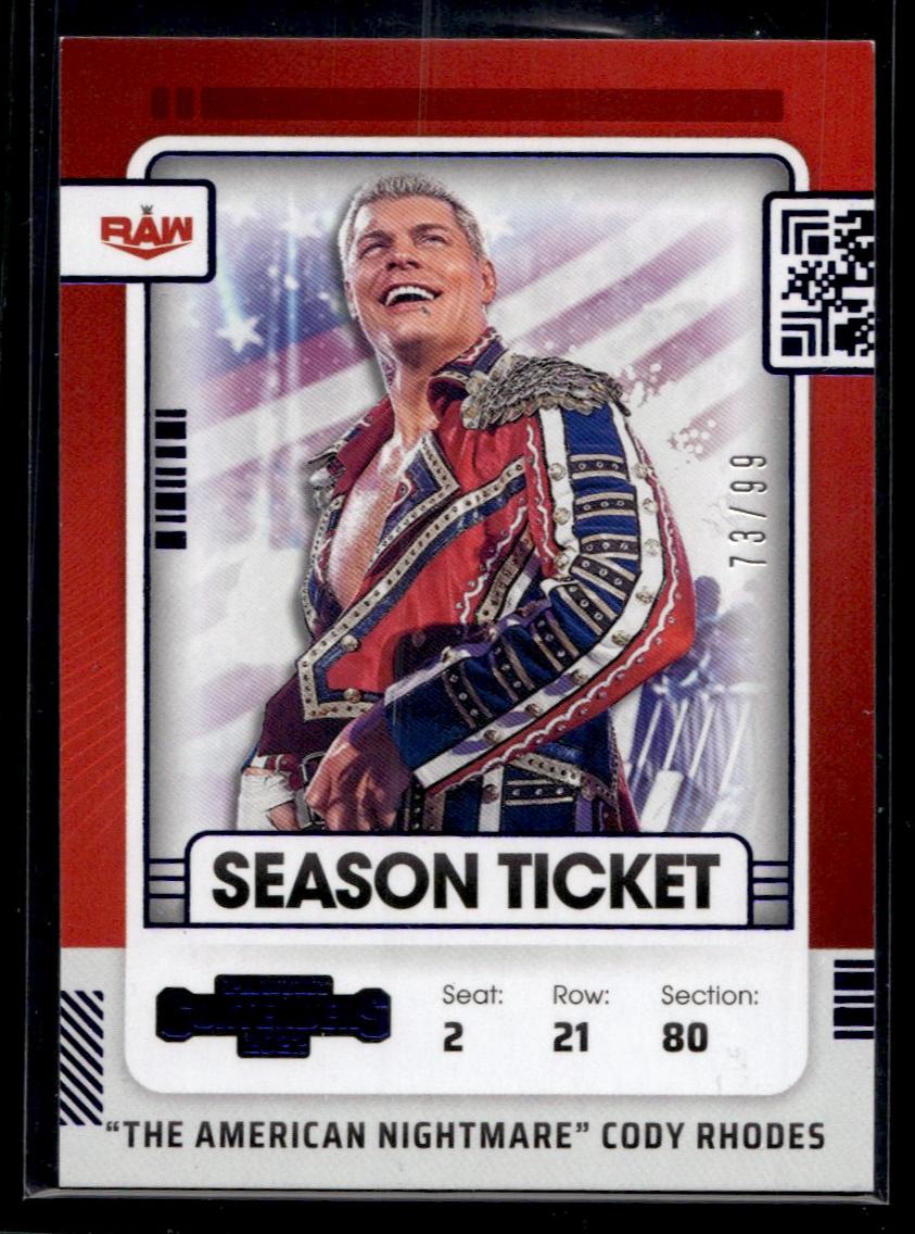 2022 Panini Chronicles Contenders #108 Cody Rhodes /99 RAW