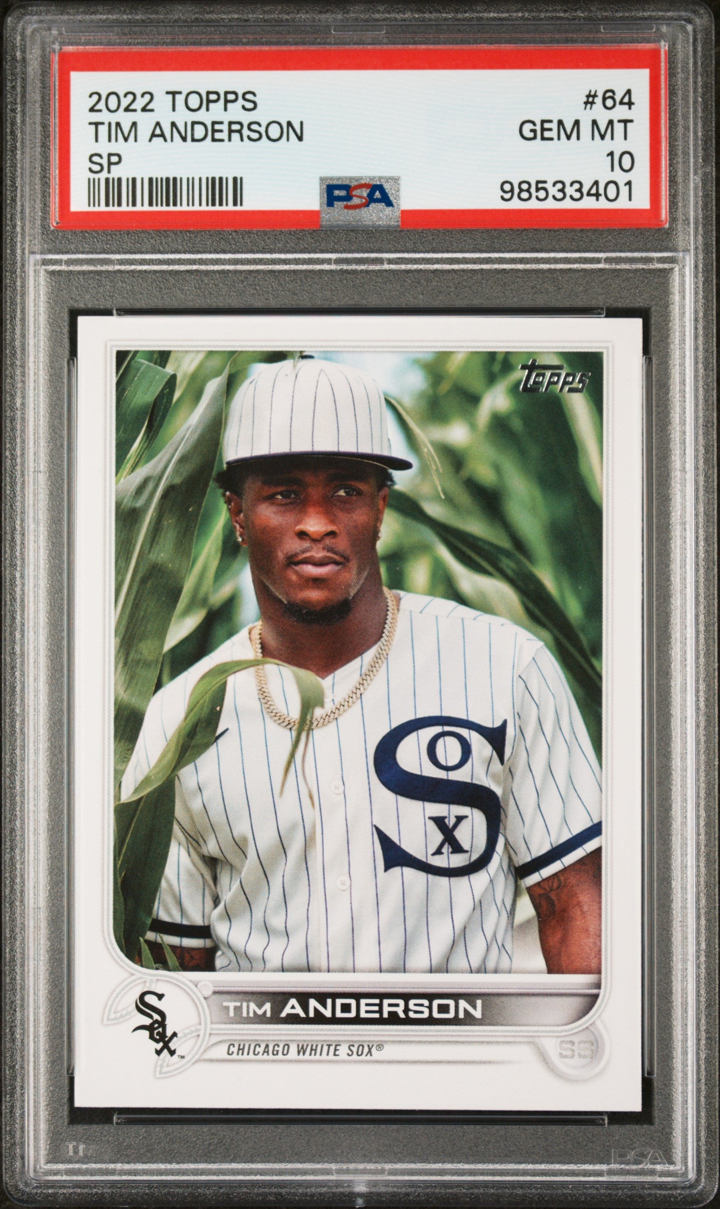 2022 Topps Tim Anderson #64 PSA 10 SP