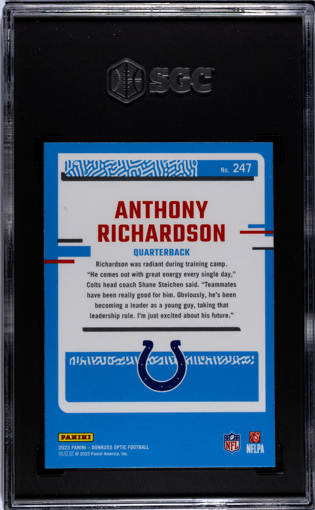 2023 Panini Donruss Optic #247 Anthony Richardson  SGC 8.5