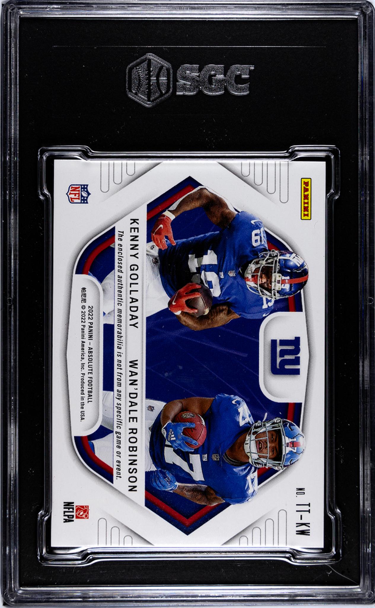 2022 Absolute # Kenny Golladay Wan'Dale Robinson Team Tandem Materials /99 SGC 9.5