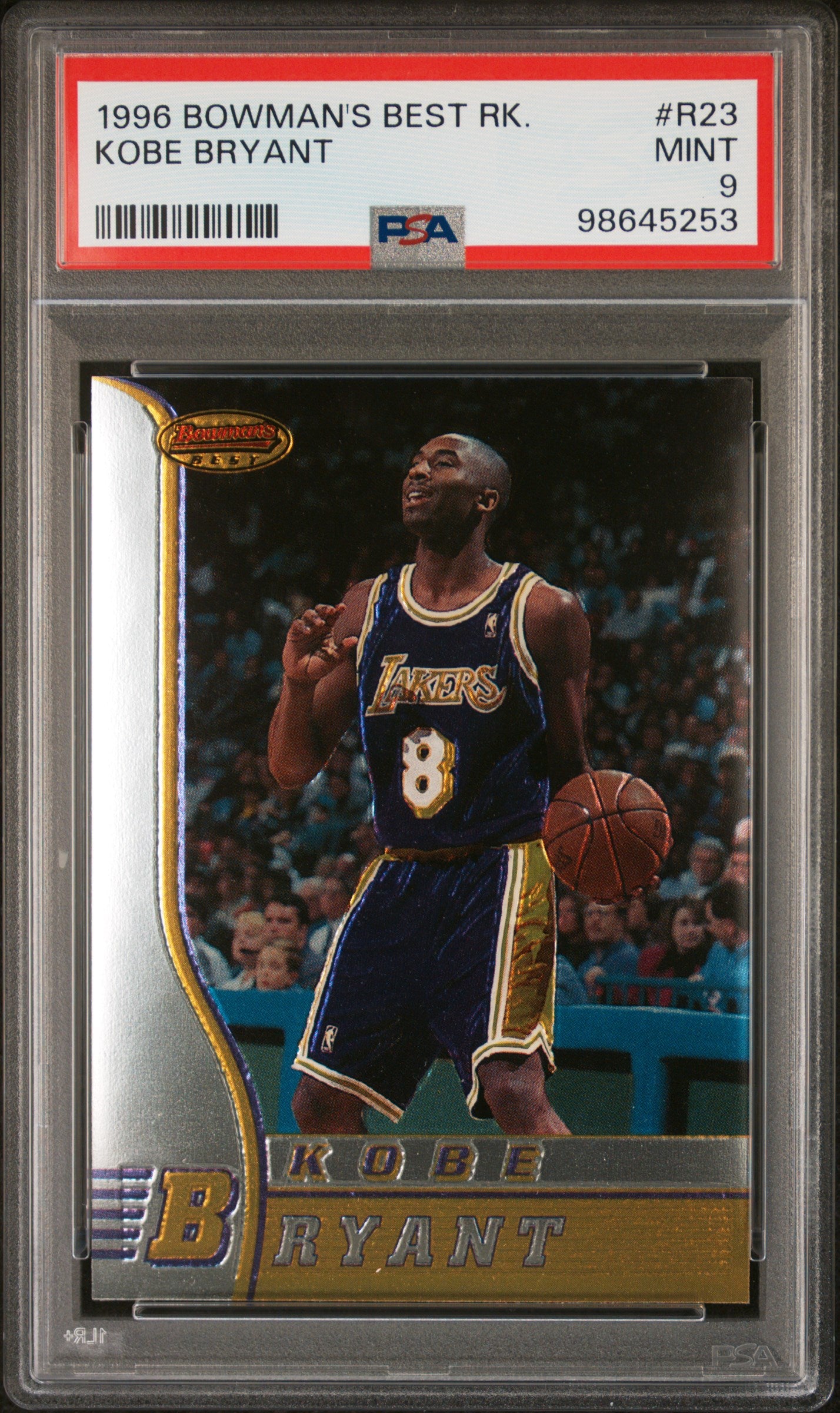 1996 Bowman's Best #R23 Kobe Bryant PSA 9