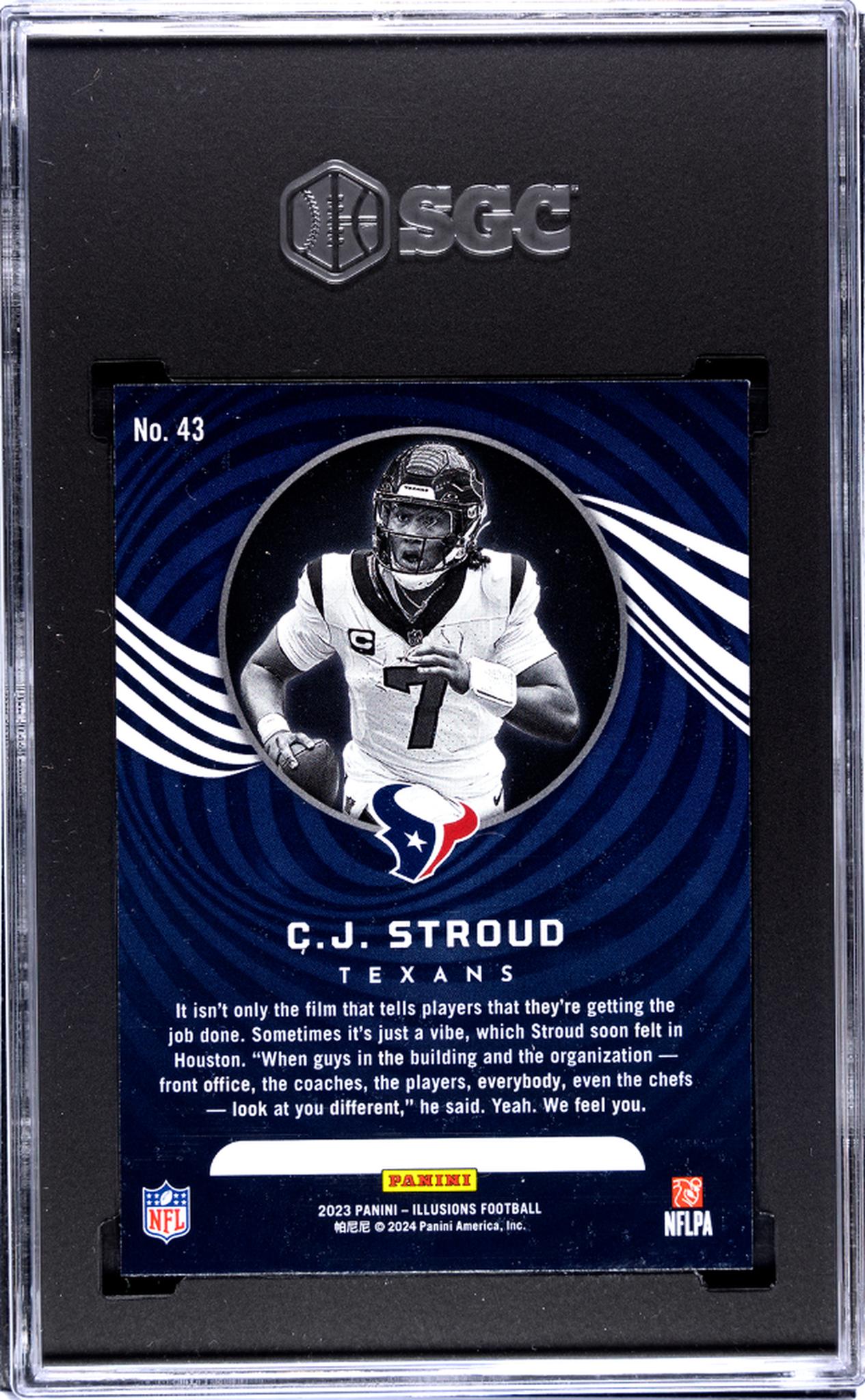 2023 Panini Illusions #43 C.J. Stroud  Rookie  SGC 8.5