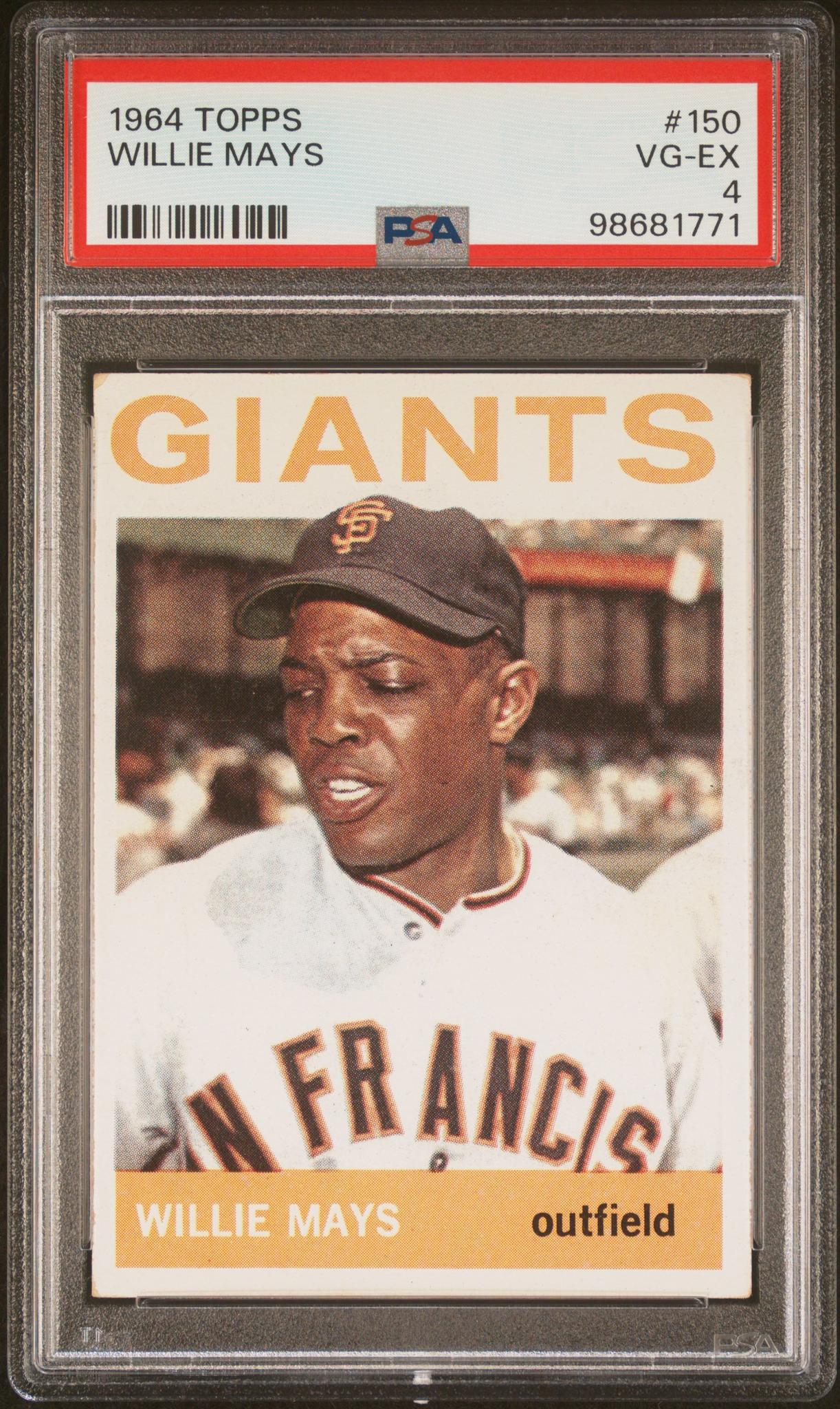 1964 Topps #150 Willie Mays PSA 4