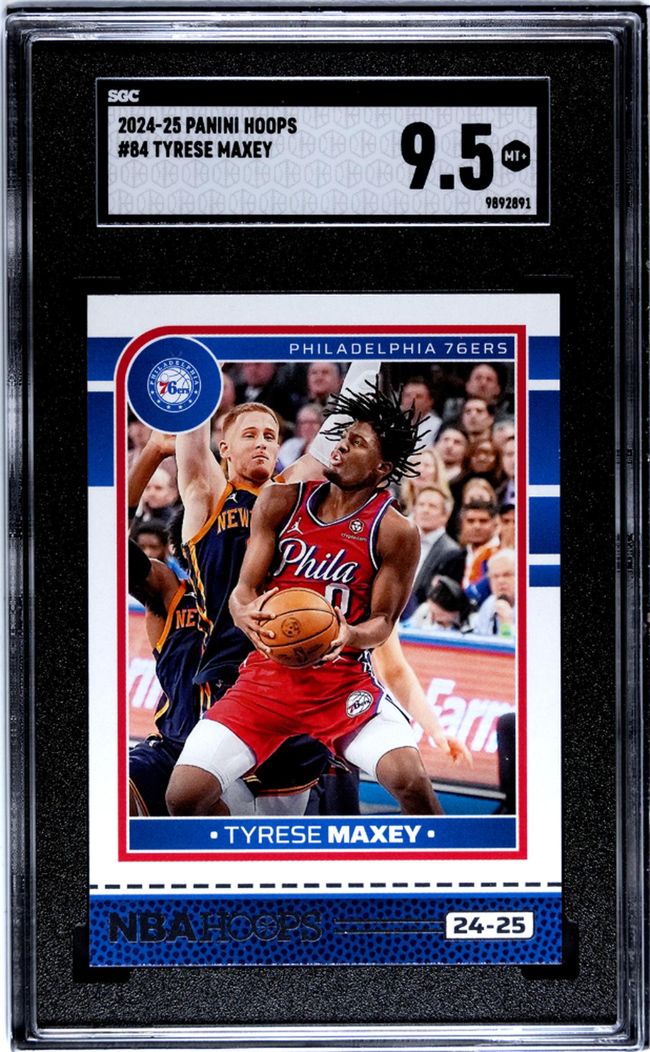 2024 Panini Hoops Tyrese Maxey #84 SGC 9.5