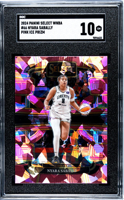 2024 Panini Select WNBA Nyara Sabally #66 Pink Ice Prizm SGC 10