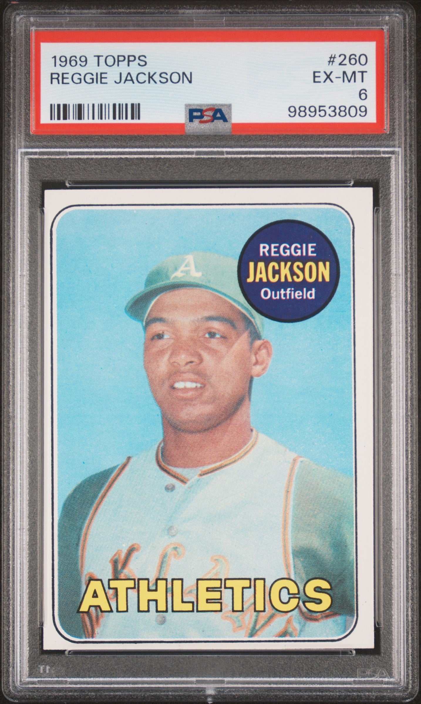 1969 Topps #260 Reggie Jackson PSA 6