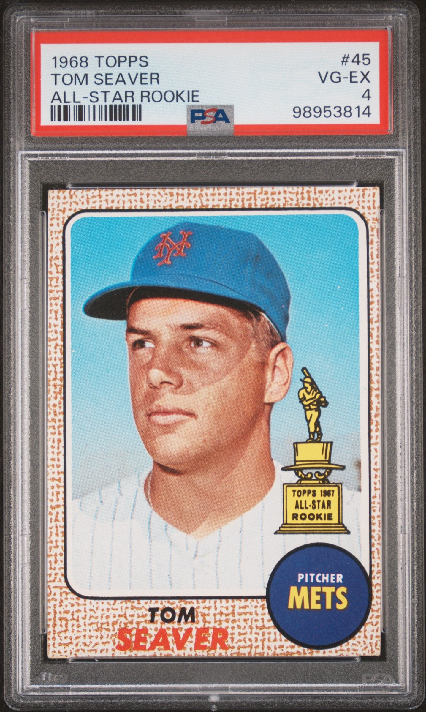 1968 Topps #45 Tom Seaver All Star Rookie PSA 4