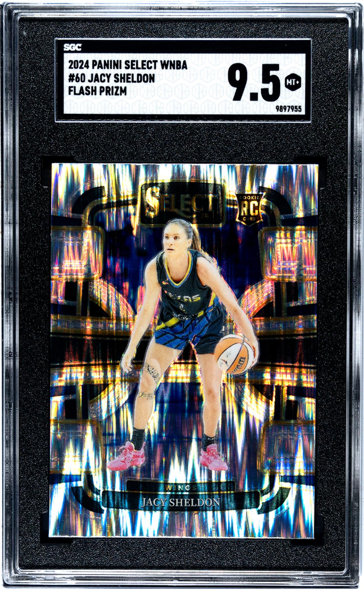 2024 Panini Select Flash Prizm Jacy Sheldon #60 RC SGC 9.5