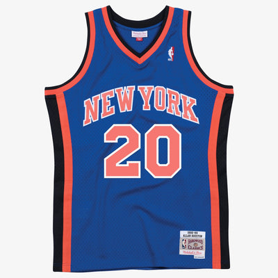 Mitchell & Ness Allan Houston Blue New York Knicks 1998/99 Hardwood Classics Swingman Player Jersey