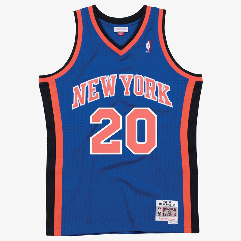 Mitchell & Ness Allan Houston Blue New York Knicks 1998/99 Hardwood Classics Swingman Player Jersey